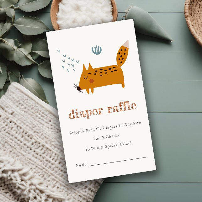 Carte D'accompagnement Baby shower de frai de laine sauvage (Créateur téléchargé)