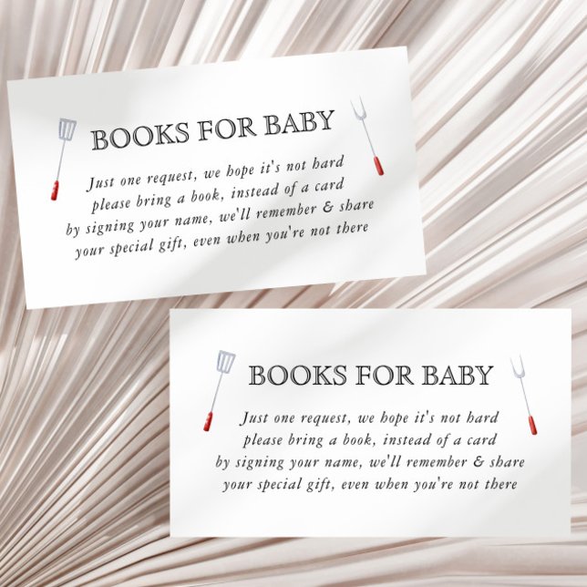 Carte D'accompagnement Baby shower de Jardin de pique-nique Baby-Q Livres (Créateur téléchargé)