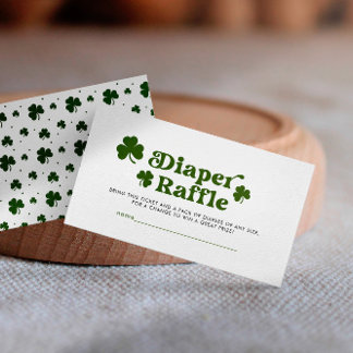 Carte D'accompagnement Baby shower de la fête de la Saint-Patrick