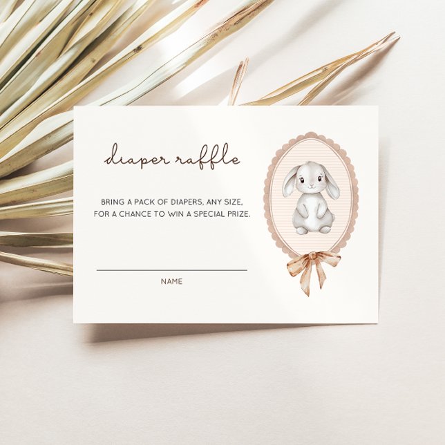 Carte D'accompagnement Baby shower de lapin de forêt de bois, chapeau (Créateur téléchargé)
