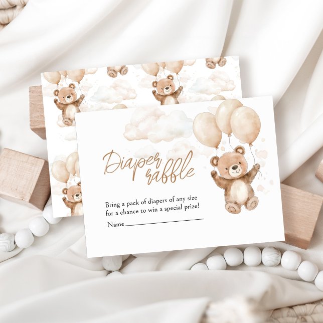 Carte D'accompagnement Baby shower de l'ours en peluche (Créateur téléchargé)