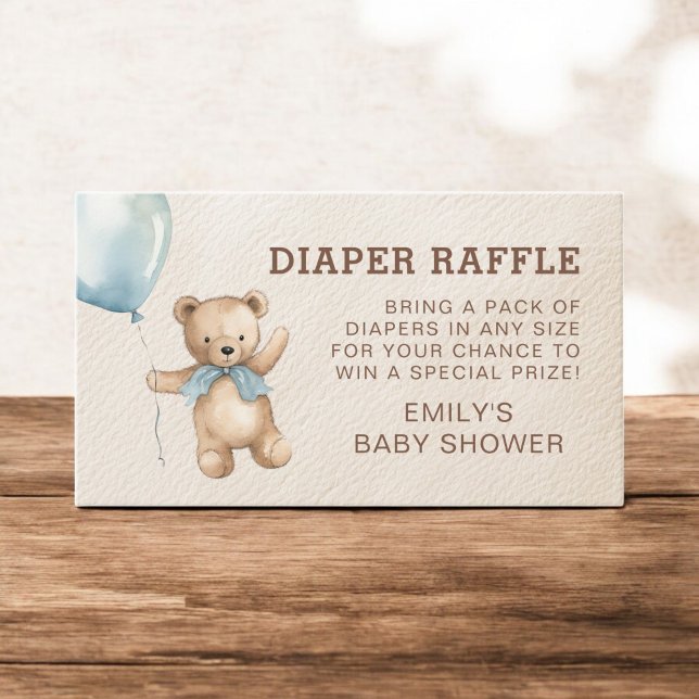 Carte D'accompagnement Baby shower de l'ours en peluche d'attente de la c (Créateur téléchargé)