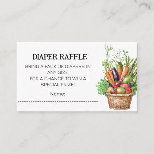 Carte D'accompagnement Baby shower de marché des fermiers cultivés locale