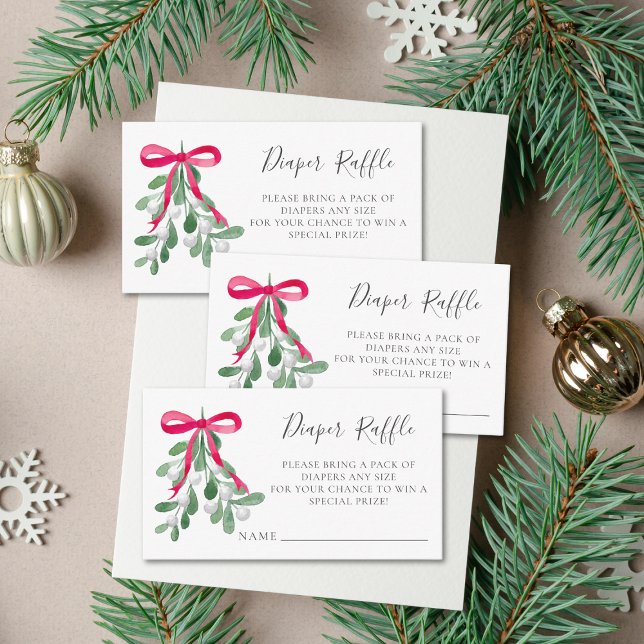 Carte D'accompagnement Baby shower de Noël au carrelage (Créateur téléchargé)