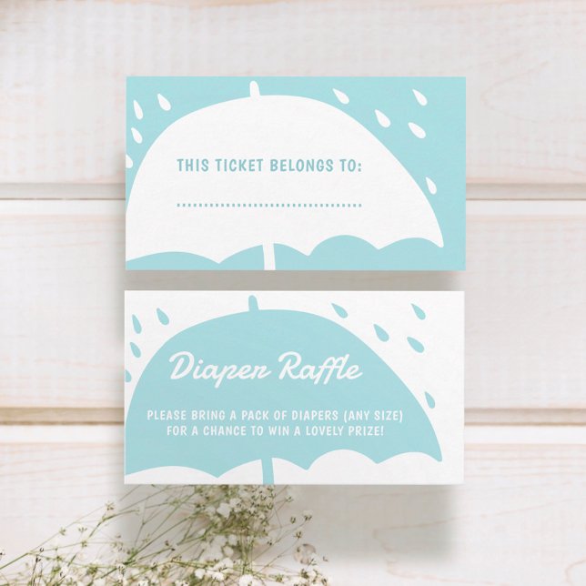 Carte D'accompagnement Baby shower de pluie pour parapluie élégant (Créateur téléchargé)