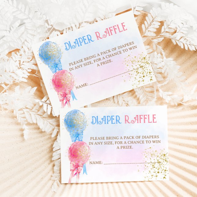 Carte D'accompagnement Baby shower de révélation de genre Refus de couche (Créateur téléchargé)