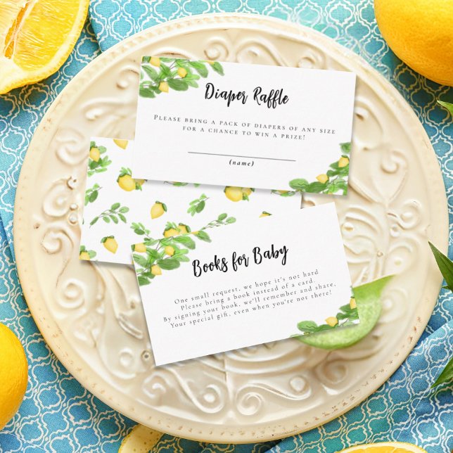 Carte D'accompagnement Baby shower de rousseur citron Citrus (Créateur téléchargé)