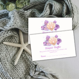 Carte D'accompagnement Baby shower de rousseur de la couche de Pearl Retr