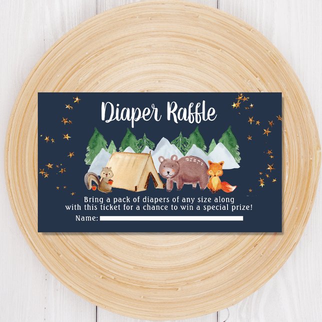 Carte D'accompagnement Baby shower de rousseur de nuit en bois rustique (Créateur téléchargé)