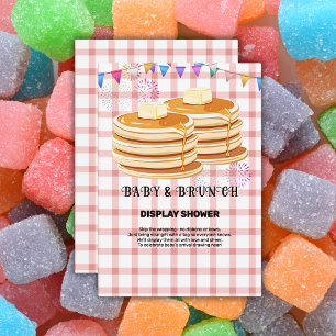 Carte D'accompagnement Baby shower de souffle festive pour bébés et brunc