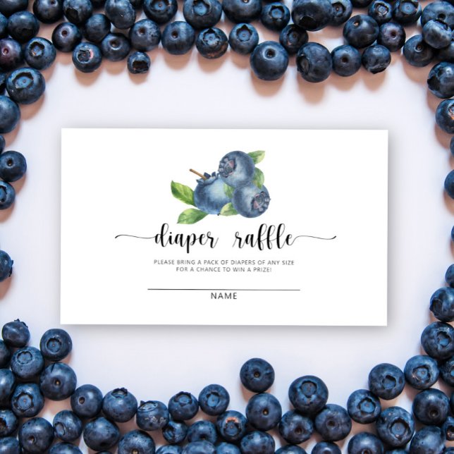 Carte D'accompagnement Baby shower de tombola de bleuets (Créateur téléchargé)