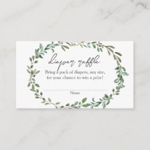 Carte D'accompagnement Baby shower de verdure bohème Refle de couches Ins