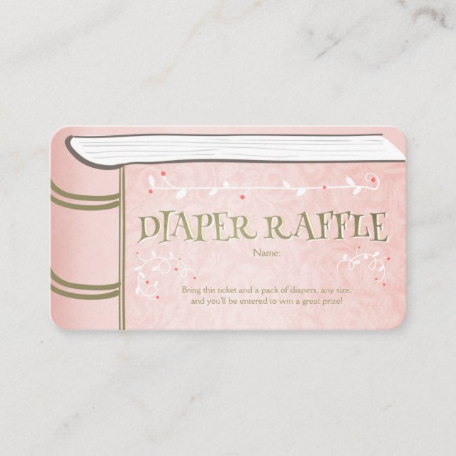 Carte D'accompagnement Baby shower Déchets Raffin Card Storybook Fairy (Devant)