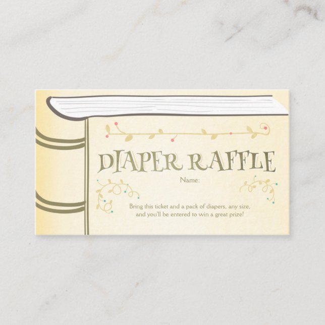 Carte D'accompagnement Baby shower Déchets Raffin Card Storybook Fairy (Devant)
