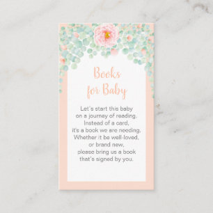 Carte D'accompagnement Baby shower Demande de carnet Eucalyptus Foliage F
