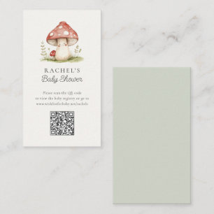 Carte D'accompagnement Baby shower d'enregistrement en ligne du code QR d