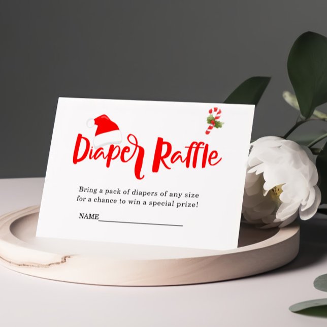 Carte D'accompagnement Baby shower d'hiver de Noël Père Noël (Créateur téléchargé)