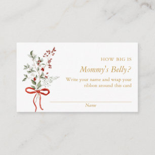 Carte D'accompagnement Baby shower d'hiver Quelle est la taille du jeu du