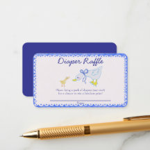 Baby shower d'oie bête bleu Raffle