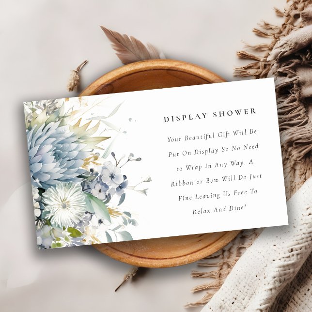 Carte D'accompagnement Baby shower Douche à écran floral souple (Créateur téléchargé)