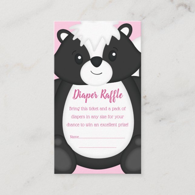 Carte D'accompagnement Baby shower en peau rose (Devant)