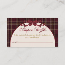 Baby Shower Fille Ours en Peluche Nœud à Carreaux