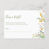 Baby shower fleur sauvage du billet Diaper