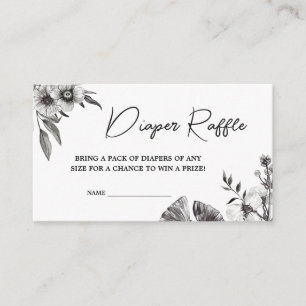 Carte D'accompagnement Baby shower gothique Déchets Raffle