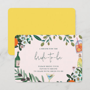 Carte D'accompagnement Baby Shower Italien Méditerranéen Partagez une Rec