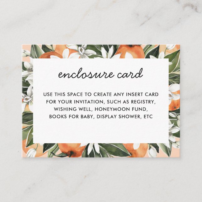 Carte D'accompagnement Baby shower Little Cutie (Devant)