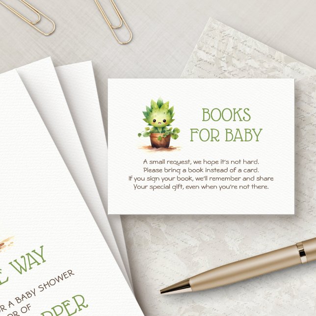 Carte D'accompagnement Baby shower Little Sprout (Créateur téléchargé)