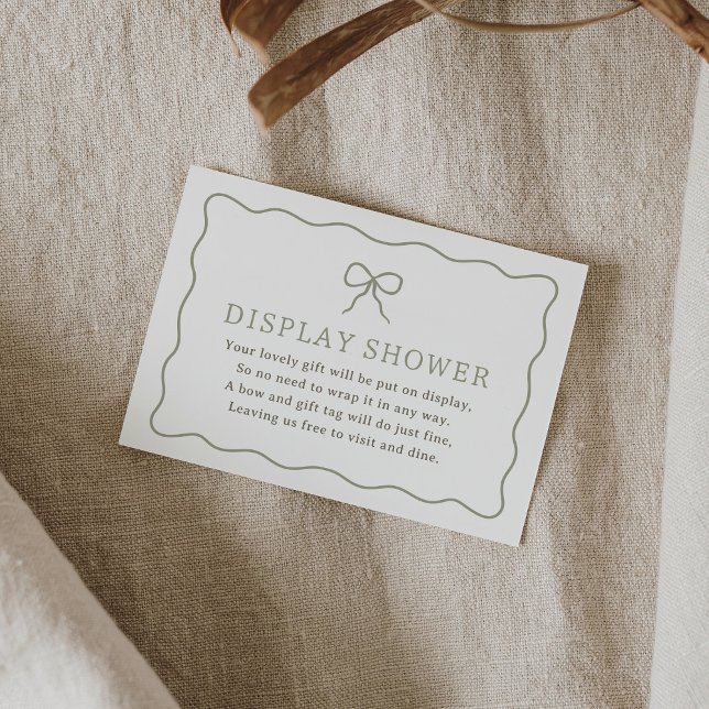 Carte D'accompagnement Baby shower Martini douche (Créateur téléchargé)
