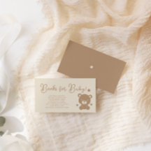 Baby shower minimaliste Ours En Teddy Livres Pour
