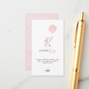 Carte D'accompagnement Baby shower minimaliste simple d'éléphant couche
