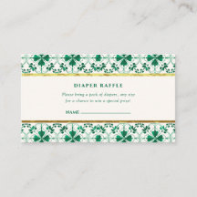 Baby shower moderne chic et vert St. Patrick's Day