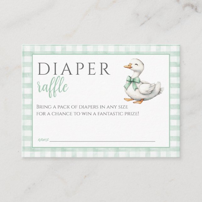Carte D'accompagnement Baby shower neutre de calorifuge Silly Goose (Devant)