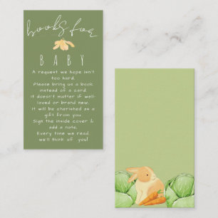 Carte D'accompagnement Baby Shower Patch de Chou Local Vert