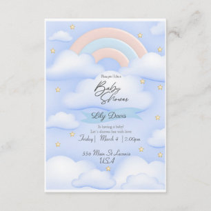 Carte D'accompagnement Baby shower personnalisé