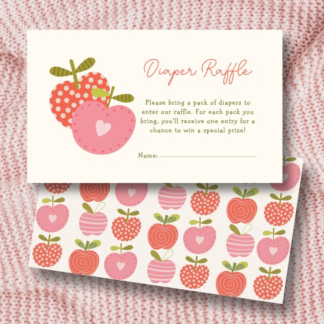 Carte D'accompagnement Baby shower Pomme de notre oeil Chute Dépouille Ra (Créateur téléchargé)