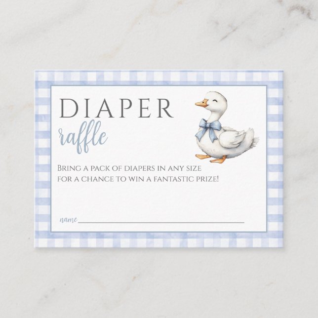 Carte D'accompagnement Baby shower pour garçon de chaudière Raffle Silly  (Devant)