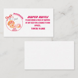 Carte D'accompagnement Baby shower rose, Baby Girl Douche