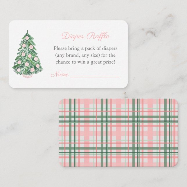 Carte D'accompagnement Baby shower Smart Holidays Pour Fille Déchets Raff (Devant / Derrière)