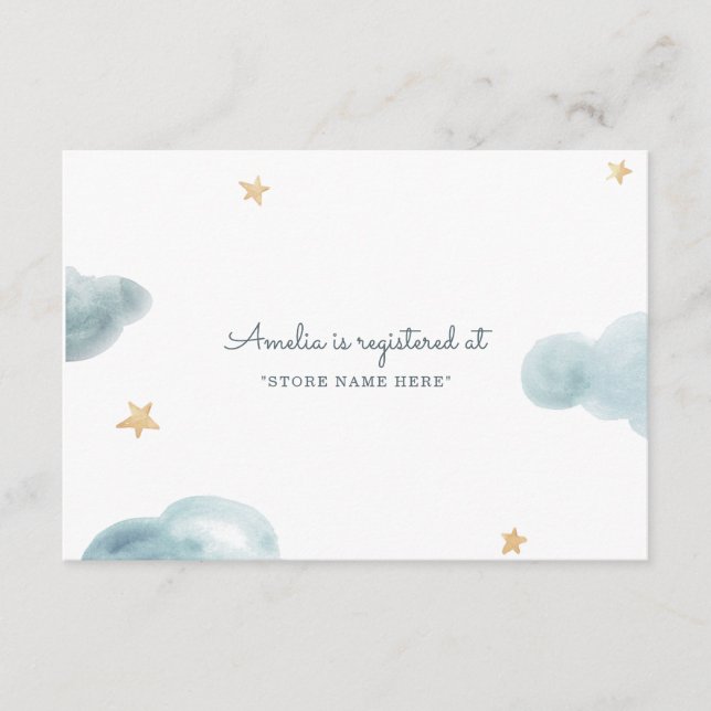 Carte D'accompagnement Baby shower Sweet Dreams (Devant)