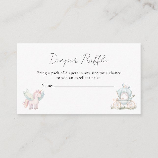 Carte D'accompagnement Baby shower Whimsical Enchanted Fleur sauvage Fair (Devant)