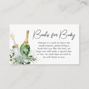 Carte D'accompagnement Baby showers de Bouteilles Poppin pour bébé