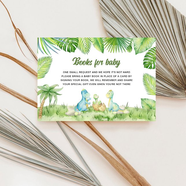 Carte D'accompagnement Baby showers Dinosaur Livres pour bébé (Créateur téléchargé)