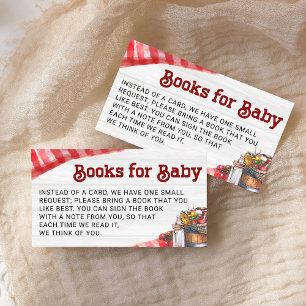 Carte D'accompagnement BabyQ BBQ Demande de réservation Baby shower rusti