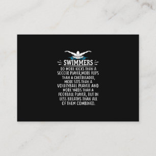 Carte D'accompagnement Baignade Forte Cadeaux De Nage Pour Hommes Femmes