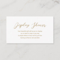 Bain de présentation doré moderne Simple Baby Show