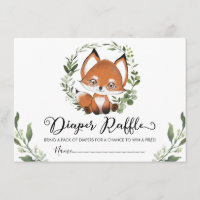 Balai Whimsical Baby Fox verdure Wreath Diaper Raf